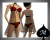 Red Satin Babydoll