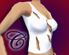 White Slashed Vest