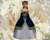 Royal Blue Velvet Gown