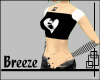 *B Emo Heart Top ~ White
