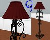 Iron Floor Lamp RedShade
