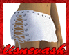 (L) White Studded Laced