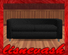 &pound;&igrave;&ccedil; Black Leather Sofa