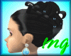 !Updo Black/BluButterfly