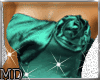 *MD*shinne green satin