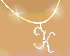 Initial "K" Necklace