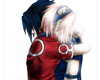 Sakura and sasuke hug1