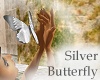 White Silver Butterfly