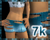 7k Blue Fade BoyShorts