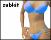 Blue Panty w/bow
