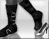 [Sx] Suede FlatBoots Blk