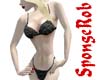 Slim SnakeSkinBikini-Blk