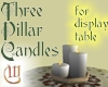 Three Pillar Candles