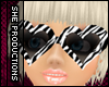 zebra print heart shadez