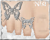 Butterfly toe ring