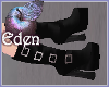 EDEN Black Goth Boots