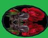 Wolf with Red Roses
