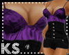{K} HighWaist black/purp