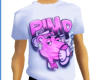 Pimp Pnk Panther White T