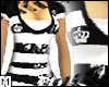 Long floral blk/wht