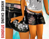 Faded Black Denim Mini