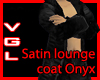 Satin Loungecoat Onyx