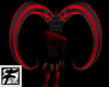 ~F~ RedNblk Hair Horns