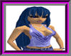 Long Dark Blue Hair