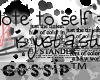 [G] Note to self #9..