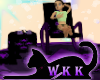 WKK- Purple Rug & Rocking Chair set