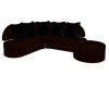 SH Dark Leather Couch