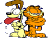 Garfield and Odie