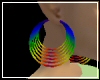 Rainbow Hoop Earrings