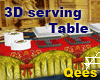 3D Serving Table Party