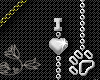 [M] Paw Print Chain Silv
