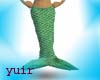Green mermaid tail