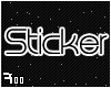 White Bubble Sticker