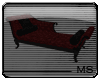 [MS]Dour Burgundy Chaise