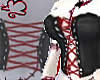 Corset-Black with red