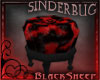 ~@ Puff Stool Red Fur
