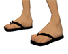 Simple Black Flip Flops