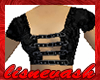 Black Buckled Crop Top