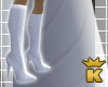 {K} White Leather S.