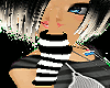[K1]Black/WhiteArmWarmer