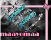 [mym]aqua/silvr bracelts