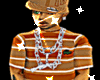($)brown lacost tee