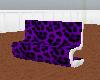 purple furry easy sofa
