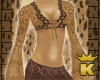 {K} Animal Print Blouse