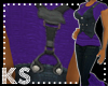 {K} Purple /Denim Outfit