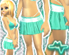 [M] Sequin Puff Aqua